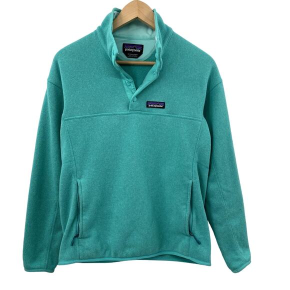Patagonia teal pullover t snap fleece - Picture 1 of 4